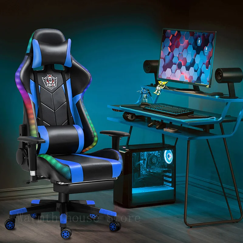 

Gaming Chair Computer chair Office furniture WCG gamer chair pink girl Armchair massage sling chair RGB light
