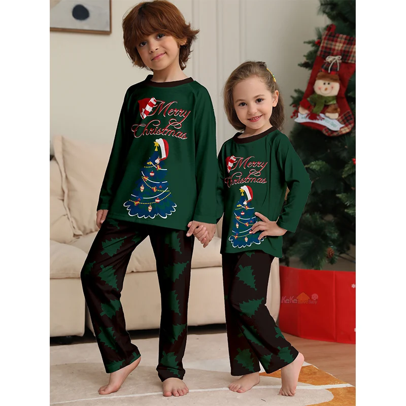 thumbnail image 5 of Ropa navideña a juego para toda la familia, novedad de 2025, pijamas, conjuntos, mamelucos para bebé, ropa de dormir informal, pijamas de aspecto familiar navideño, 5 of 5