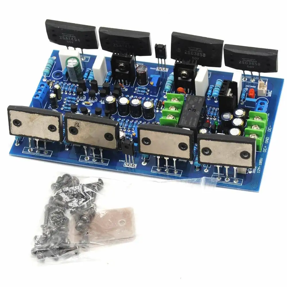 

Плата усилителя высокой мощности Sanken 2SA1494/2SC3858, 300 Вт + 300 Вт