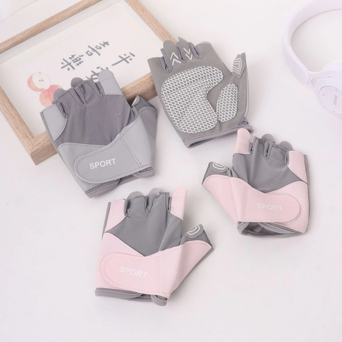 Enhanced Grip Workout Gloves for Weightlifting, Cycling, and Fitness Training