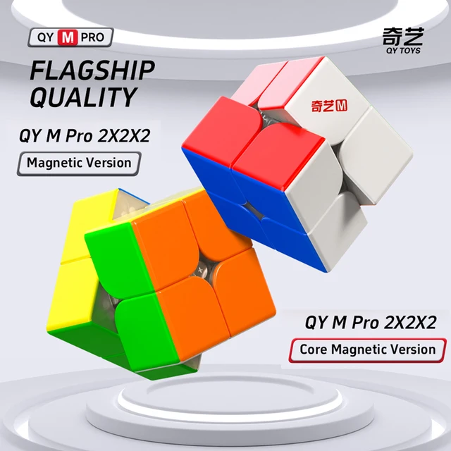 QiYi M Pro Speedcube 2x2x2 Magnetic Magic Cube Professional 2×2 Speed Puzzle Children's Fidget Toys 2x2 QY Original Cubo Magico 6