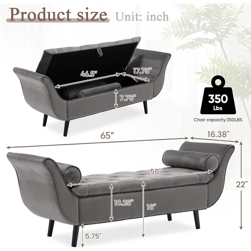 Ljustra Storage Bench in Living Room