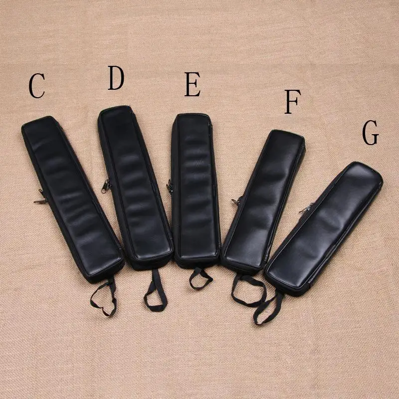 Portable Flute Bag Waterproof Pu Leather Instrument Storage Bag Thickened Saxophone Drumsticks Instruments Accessories