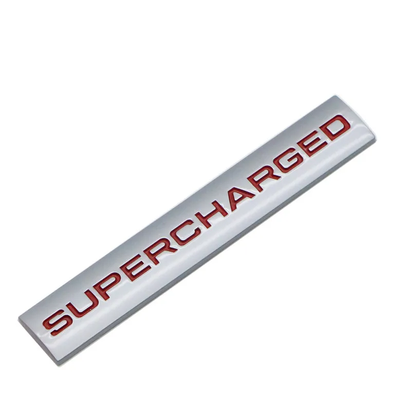 3d Metal Supercharged Emblem Badge Car Sticker For Sport l405 l322 l494 Supercharged Logo Accessories
