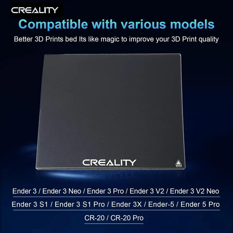 Creality Ender 3 Glass Bed Upgraded 3D Printer Tempered Glass Plate Build Surface 235x235x4mm for Ender 3/Ender 3 Pro/Ender 3 V2 image 6