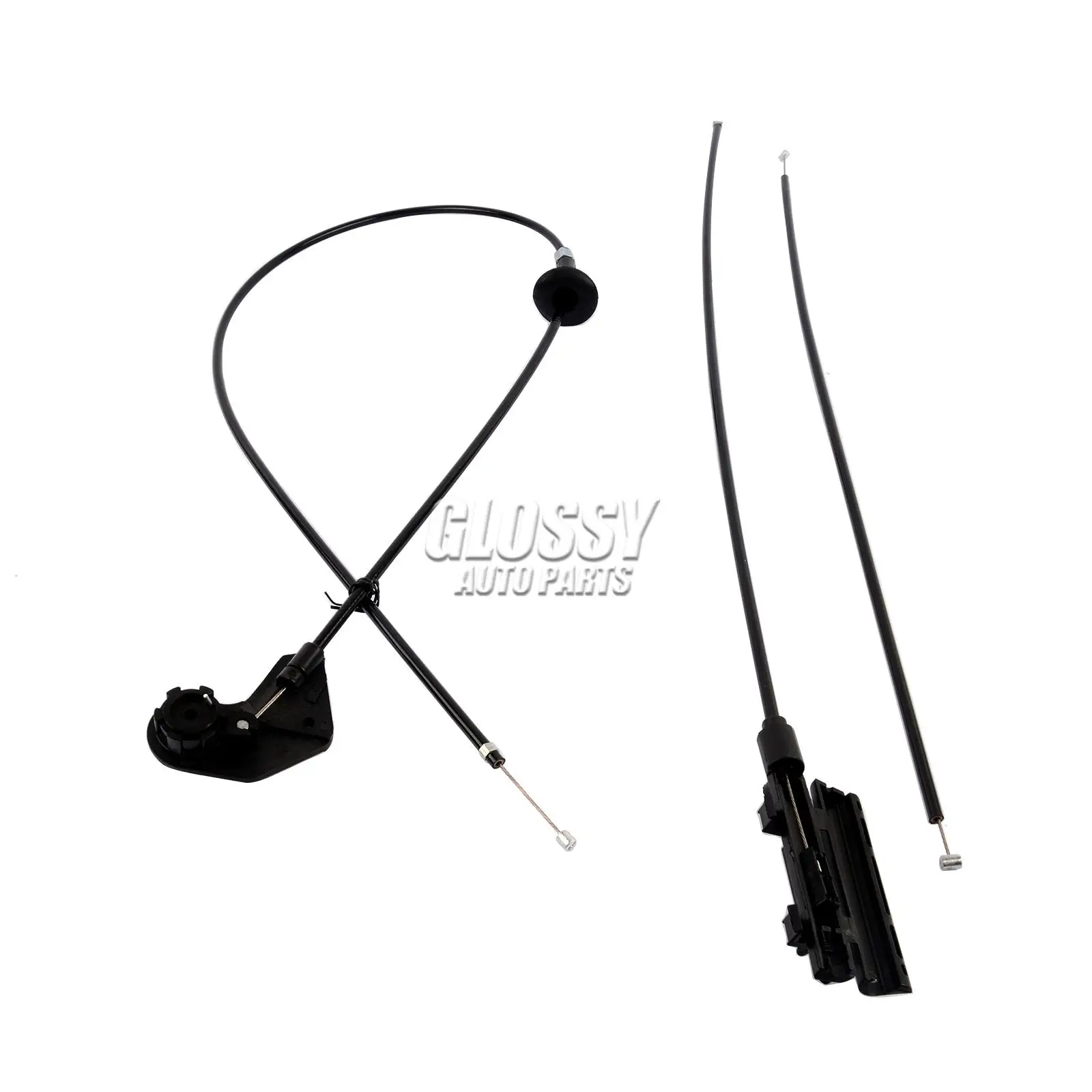 Ap03 3pcs Engine Bowden Cable Hood Release Wire 51238176595 51238176596