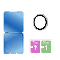 Glitter Ring Tempered Glass Camera Lens Protector, Bling Cover for Oneplus Pad NEO (Silver)