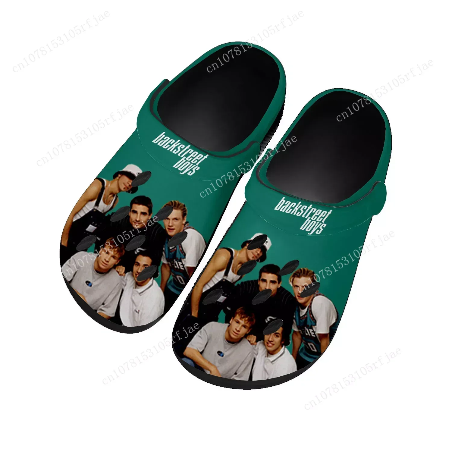 

Backstreet Boys Pop Band Bsb Home Clogs Custom Water Shoes Mens Womens Teenager Shoes Clog Breathable Beach Hole Slippers Black