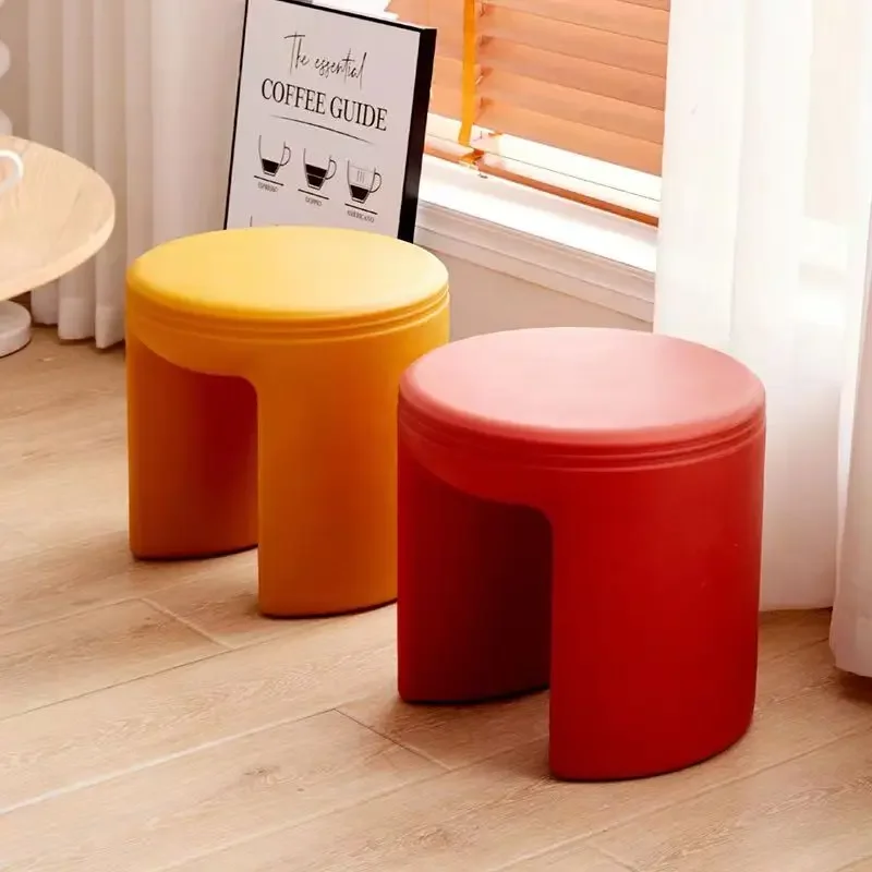 

Hallway Ottoman Nordic Thickened Stools Shoe Changing Stool Footrest Furniture Shower Seats Small Round Stool Dining Bench