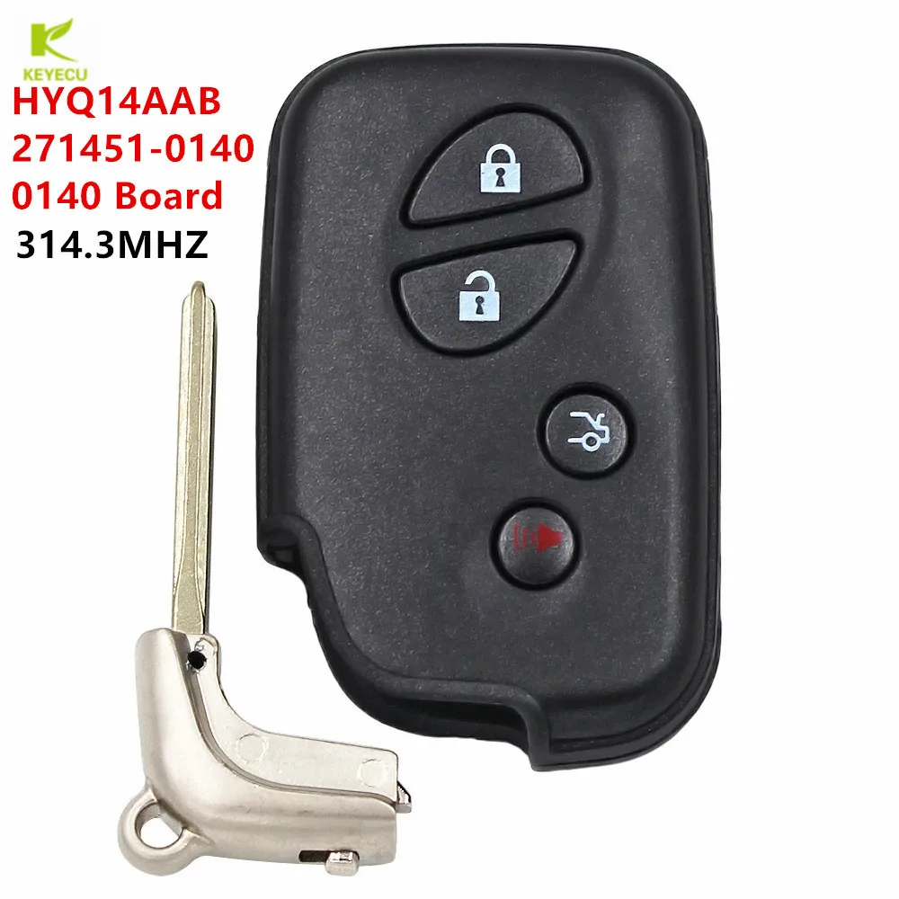 

KEYECU Replacement Keyless Smart Key 314.3MHz 271451-0140 for Lexus ES350 GS300 GS350 GS430 GS460 IS250 IS350 LS460 HYQ14AAB