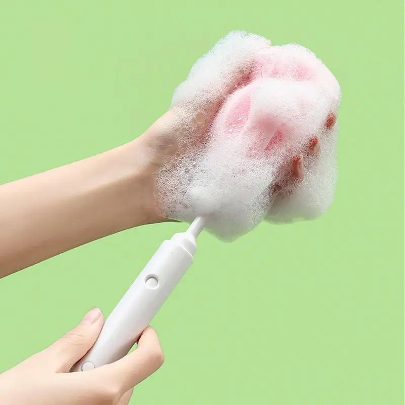 Kitchen Cleaning Sponge Cleaning Cup Brush Long Handle Insulating Cup Water  Bottle Brush Washing Cup Milk Bottle Cleaning Brush - AliExpress