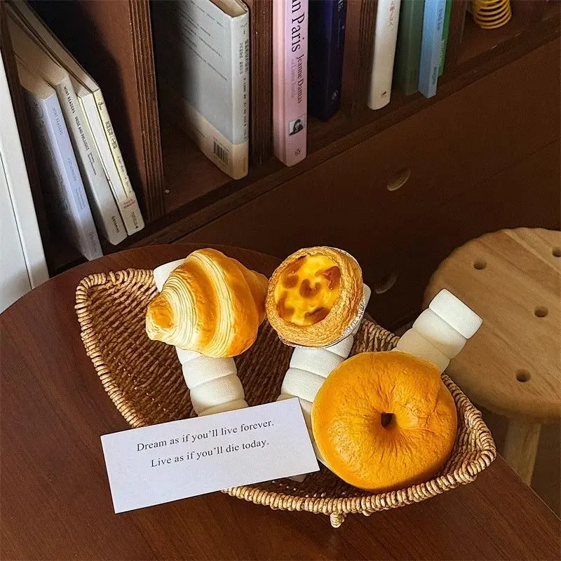 Bread Door Handle Protective Cover Croissants Bagels Egg Tarts Home Decor Items Cute and Creative Gadgets