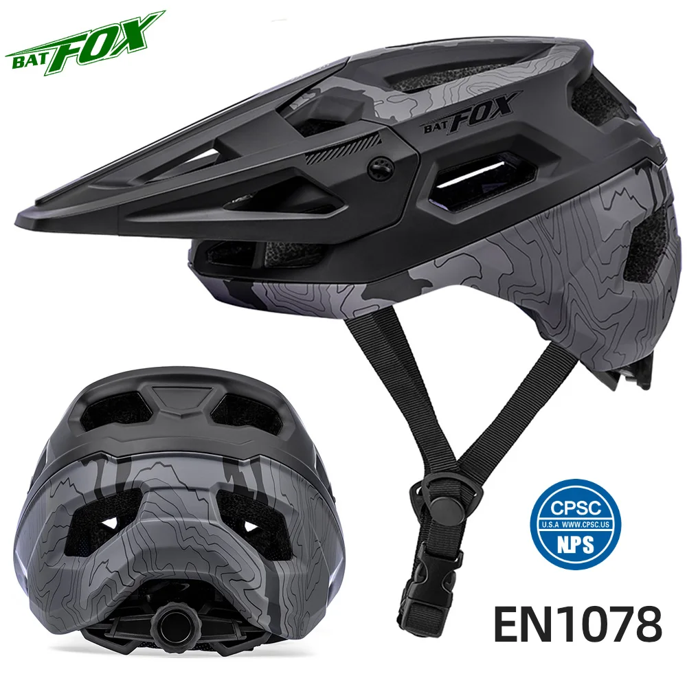 BATFOX bicycle helmet mtb men's cycling helmet men women Outdoor safety Mountain  bike helmet man casco bicicletas hombre 2023 - AliExpress