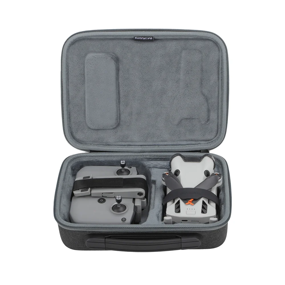 Gray Nylon Bag For DJI Mini 4 Pro RC-2 Remote Controller RC-N2 Storage Carrying Case Handle Cover Box For DJI Mini 4 Pro