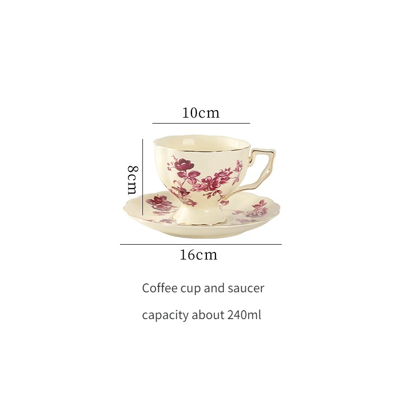 Red orchid beaker