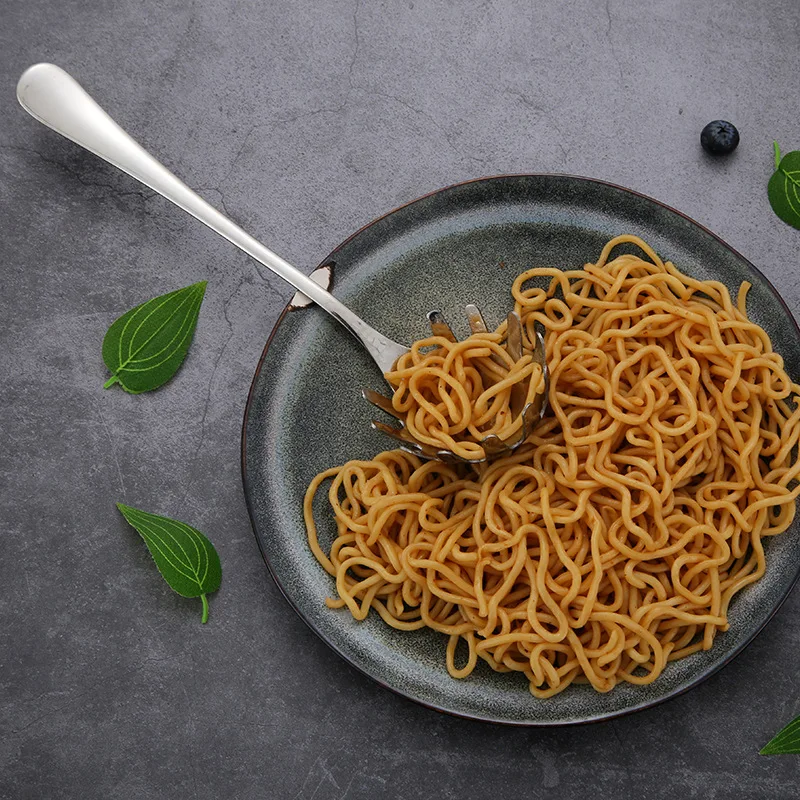 1PC Noodle Spoon Vermicelli Spoon Powder Lo mein Lo mein Paw Long Handle Stainless Steel Spaghetti