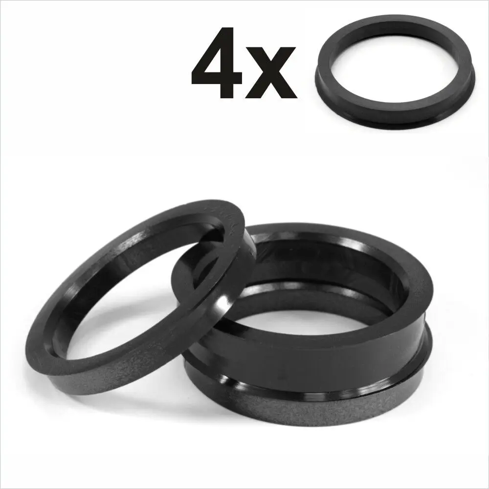 VEKMEK 64.1-54.1/56.1/56.6/57.1/60.1mm 검정색 플라스틱 휠 허브 중심 링 자동차 휠 허브 중앙 링 타이어 액세서리