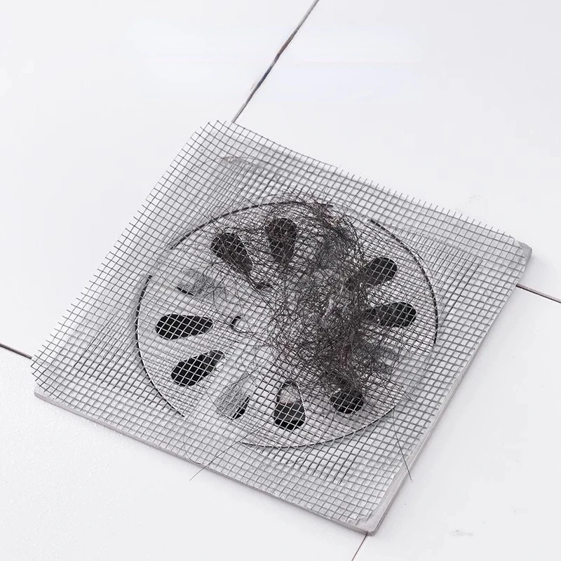 Floor Drain Sticker 5PCS Disposable Bathroom Kitchen Sewer Anti-blocking Insect-proof Self-adhesive Paper