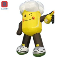 Large-scale Beer Festival Music Festival Barbecue Street Inflatable Beer Cup Air Model Draft Beer Cup air model drainage lightin 1