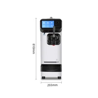 Soft Ice Cream Machine Table Commercial 1600W Big Capacity Power Sorbet Serve Sweet Cone Frozen Yogurt Maker 2