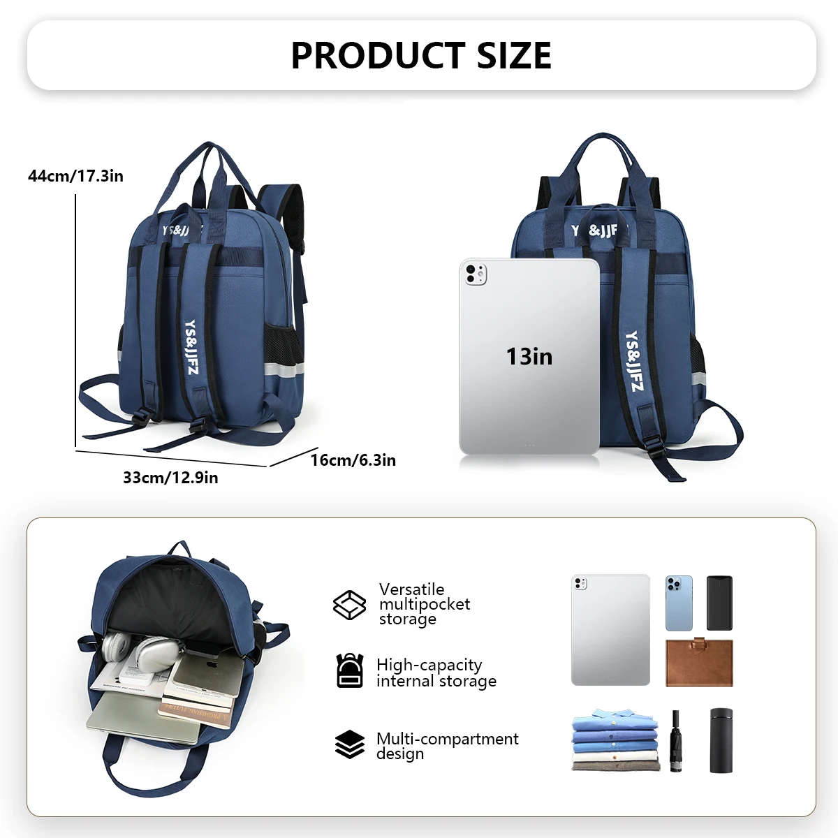 Lightweight Double-Sided Backpack for Women, Fashionable and Versatile, Suitable for Commuting, College Students, High School Students, Junior High School Students, Outdoor Travel Backpack