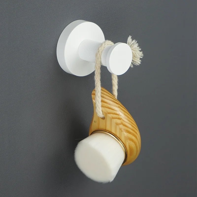 Matte White Bathroom Accessories Hardware Set Bath Towel Holder Paper Holder Robe Hook Toilet Brush Soap Dish Towel Rack Shelf