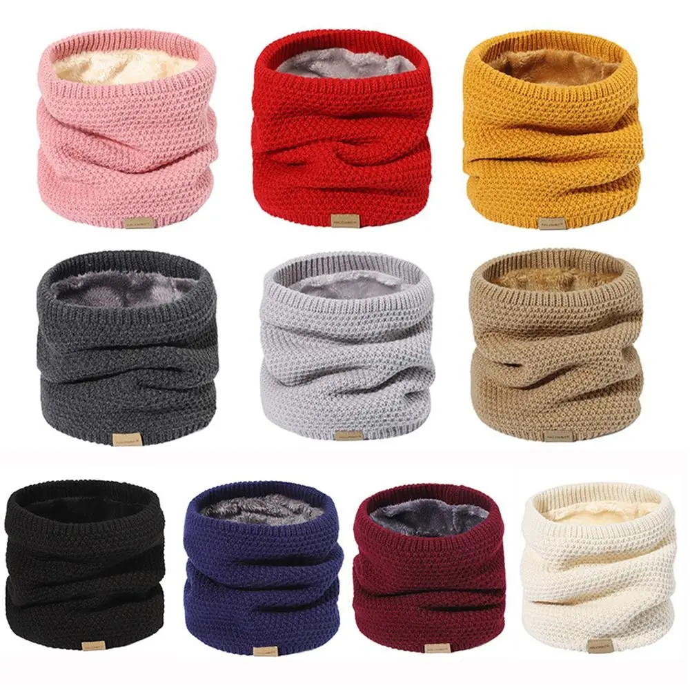 

Winter Thickened Lining Knitted Neck Gaiter Ski Tube Scarf Warm Half Face Mask Face Cover For Men & Women Outdoor Cold-proof