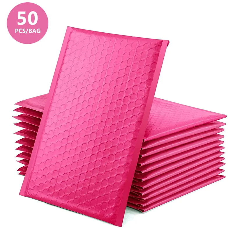 Buste Imbottite CHUIFAI A5 Rosa - 50 Pezzi Bubble Mailer Autosigillanti | Per Spedizioni Ecommerce