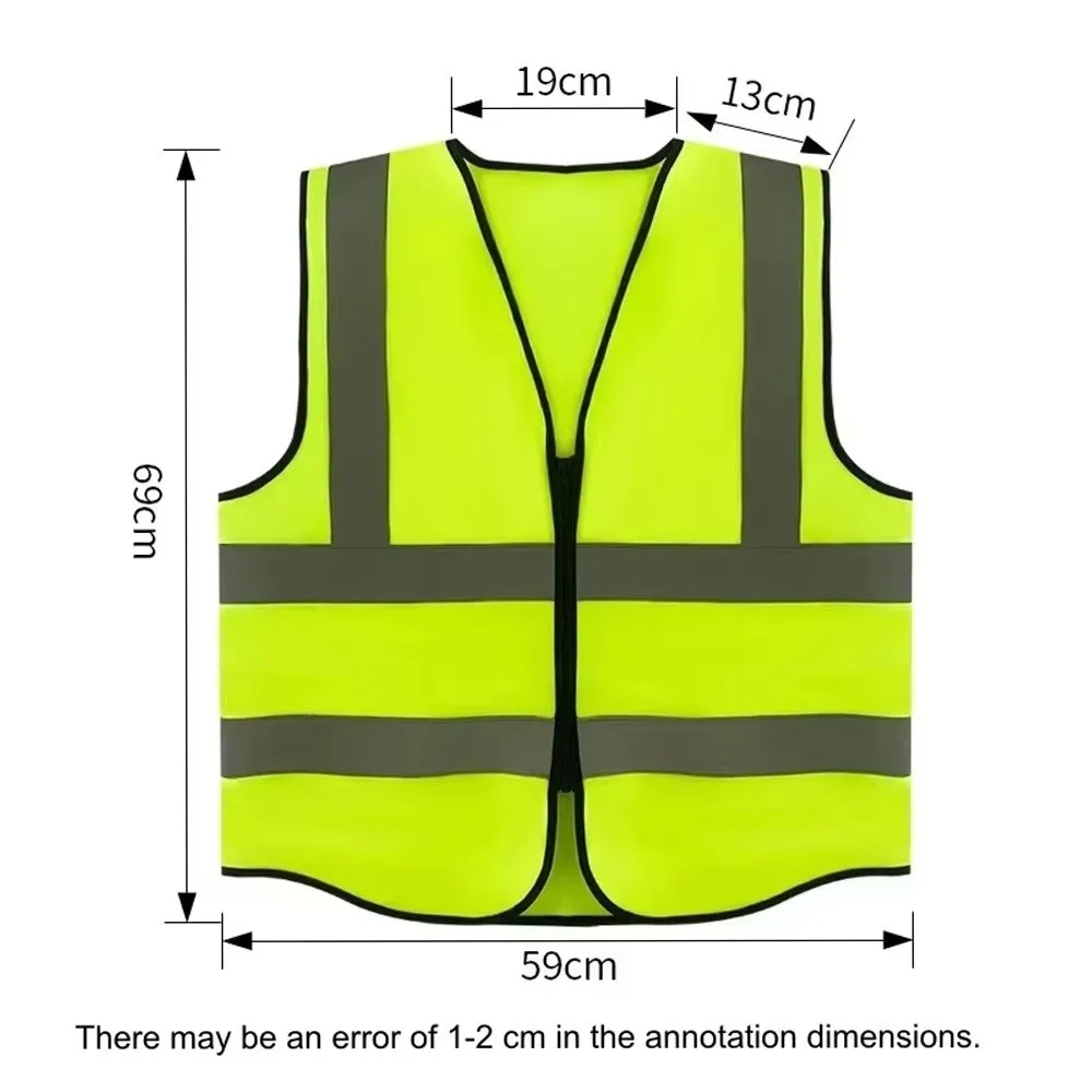 Gilet de sécurité haute visibilité avec bandes réfléchissantes