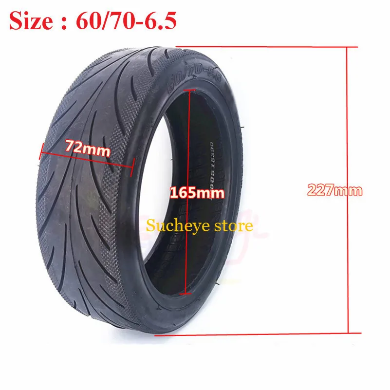 10 Inch Scooter 60/70-6.5 Tubeless Tire for Segway Ninebot Max G30 Electric Vacuum Front or Rear Tyre Wheel Parts