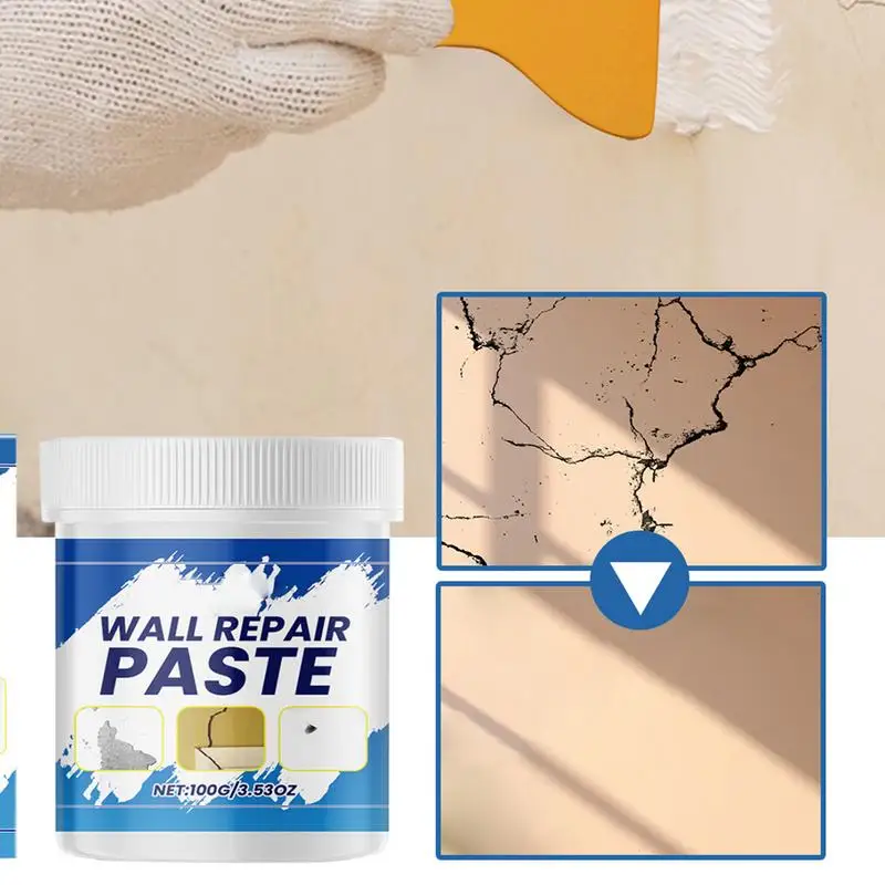 Wall Mending Agent Multipurpose Ceramic Repair Agent Wall Putty Repair Holes Odorless Drywall Patch Ceramic Glaze