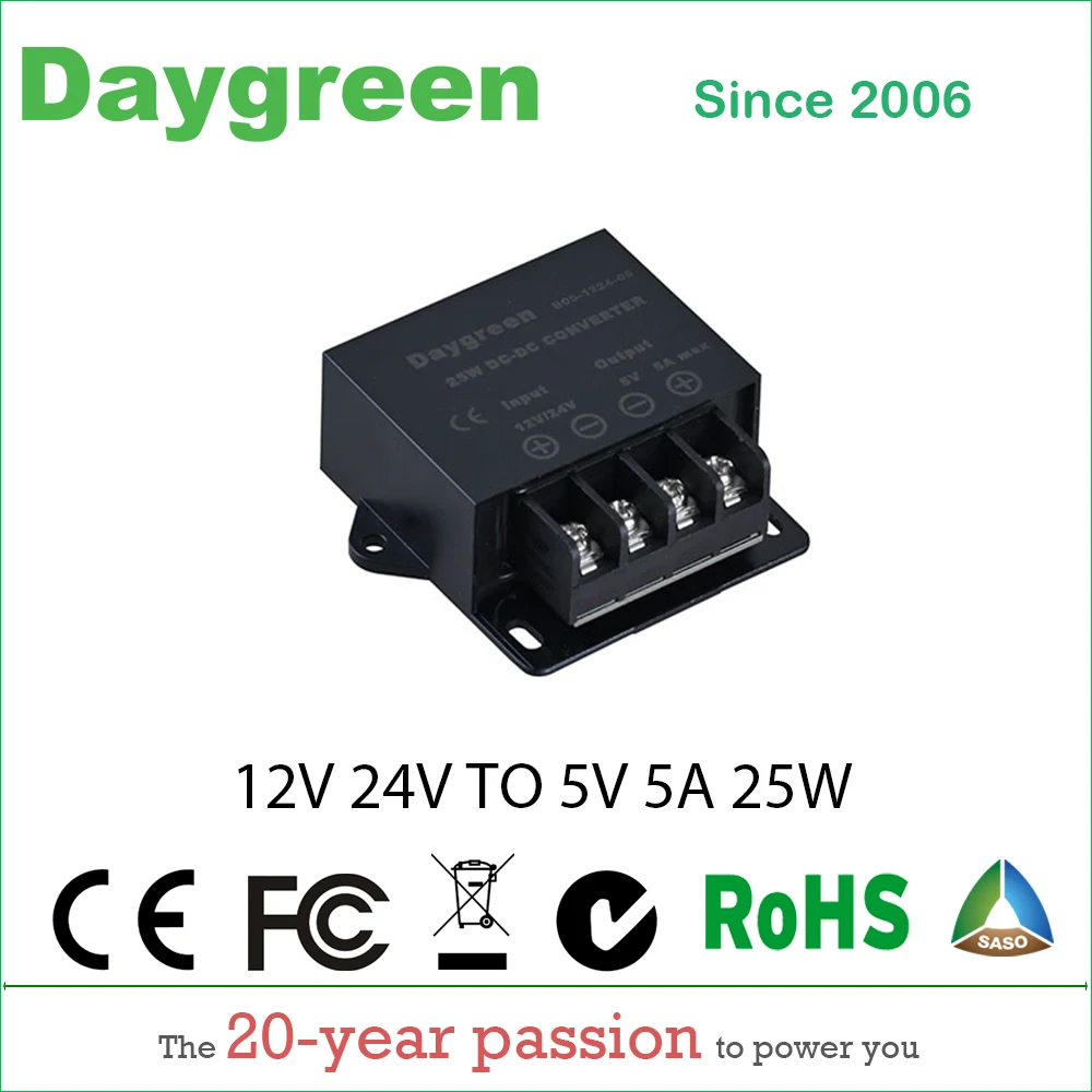 Convertitore Step-Down DC-DC 12V/24V A 5V 5A 25W - Modulo