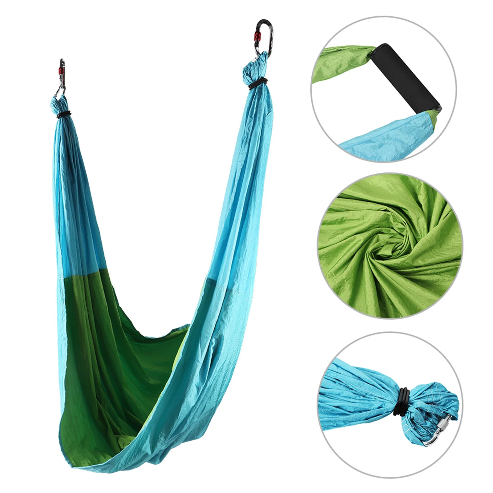6 Handles Aerial Yoga Hammock Flying Swing Anti Gravity Yoga Pilates Inversion Exercises Device Outdoor Indoor Swing Belt yoga hammock