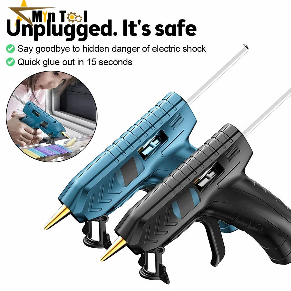 

Electric DIY Hot Melt Glue Guns Rechargeable Lithium Wireless Hot Melt Glue Machine Hand Craft Power Tool for DIY