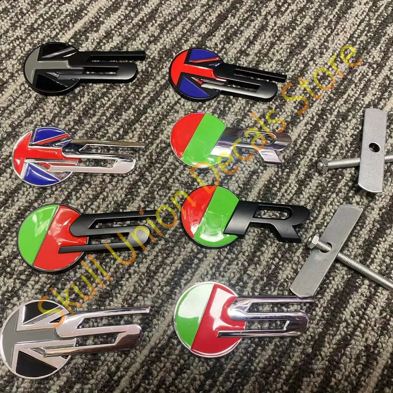 3D Metal Car Emblem Sticker R S Car Badge Decal Per Jaguar Per Jaguar S-Type Xf Xe E F-Type F-Pace Xjl X-Type Car Styling