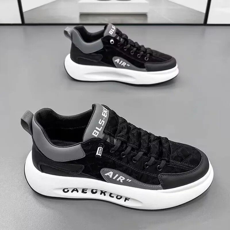 2024Summer Men's Sneakers Fashion Versatile Casual Shoes for Men Comfort Lace Up Platform Shoe Breathable Non-slip Running Shoes