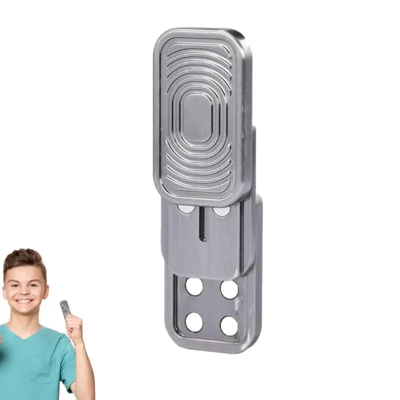 

Metal Poker Push Card Smooth Appearance Adult Fidget Toys For Relaxing Sturdy Durable Relaxing Toys For Boyfriend Father Fiance