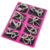 Metal Montessori Puzzle Wire IQ Mind Brain Teaser Puzzles Children Adults Toy Interactive Game Anti-Stress Kids Educational Toys 5