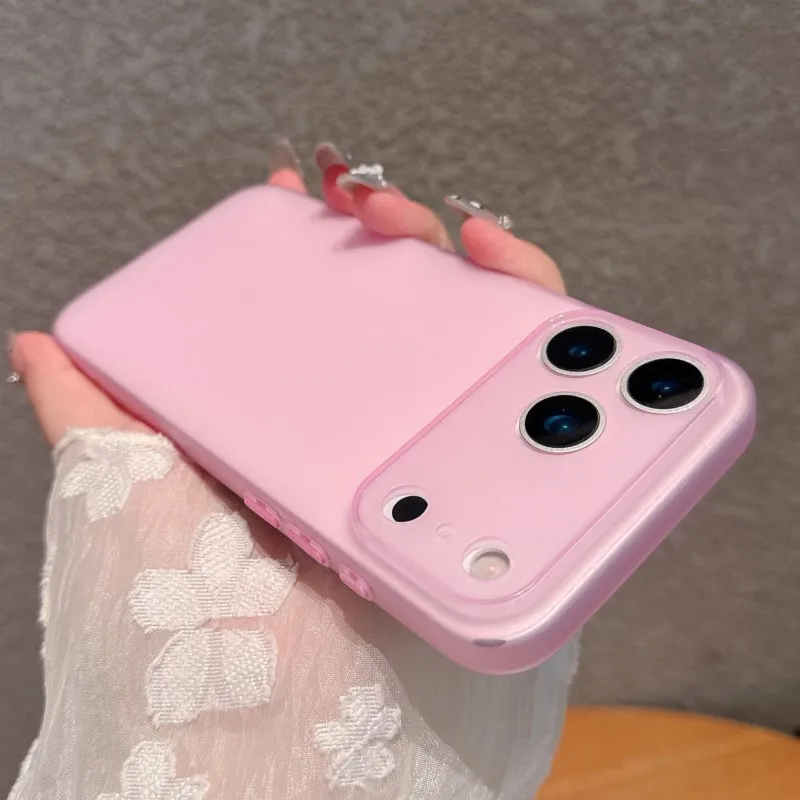 รูปสินค้า เคสซิลิโคนบางเฉียบ นุ่ม หรูหรา สำหรับ iPhone 17/16/15/14/13/12/11 Pro Max