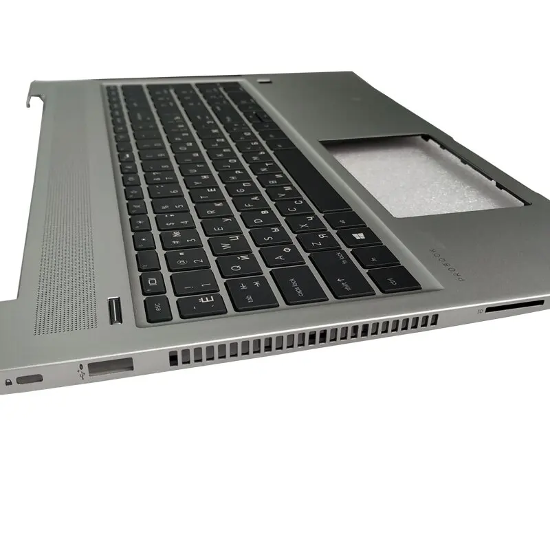 Teclado Retroiluminado Russo para hp Probook 15 450 g6 455 g6 455r g6 450 g7 455 g7 455r 2b-bbu01q100 com Apoio para as Mãos Tampa Superior Novo - Imagem 3
