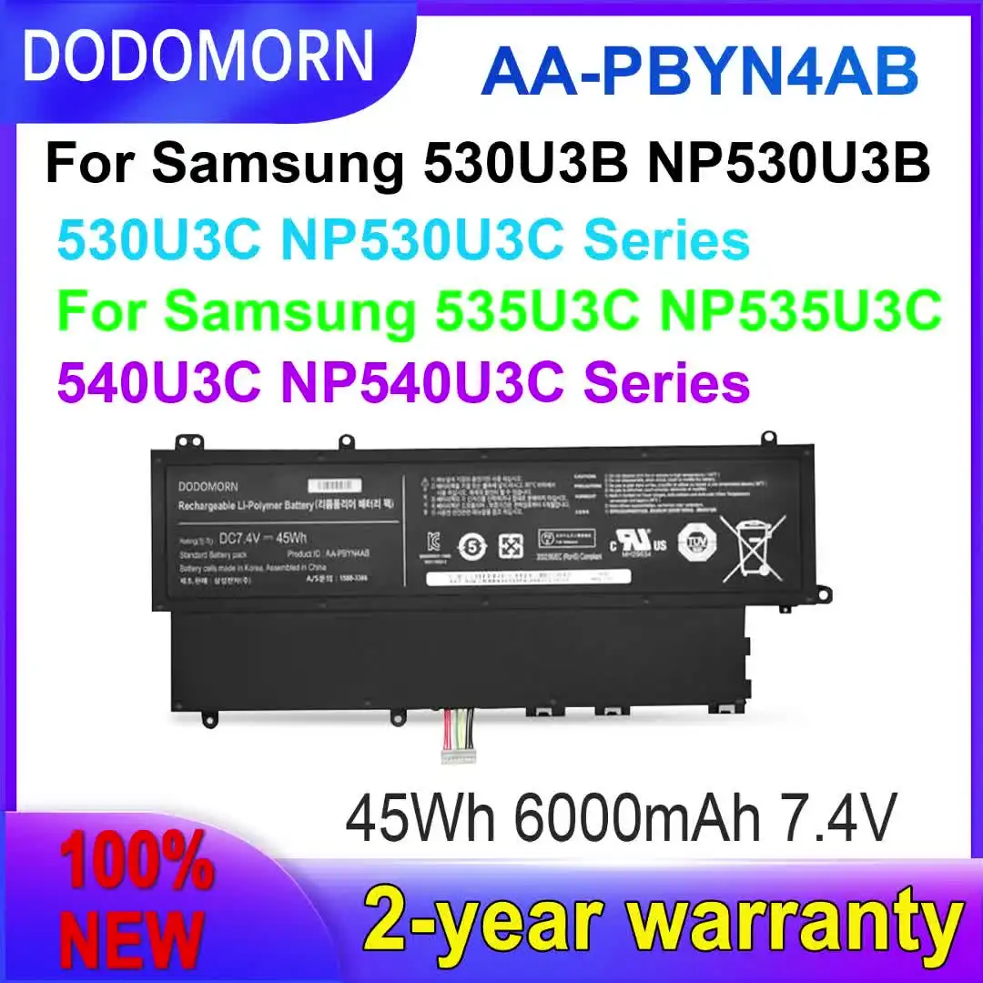 Новый аккумулятор DODOMORN AA-PBYN4AB для Samsung 530U3 серии HT3691FC 700364 530U3C NP530V3C NP530U3C 535U3C 530U3B NP530U3B