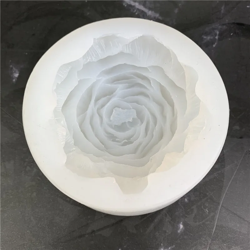 3D Large Peony Silicone Candle Mold DIY Handmade Creative Flower Aromatherapy Plaster Resin Soap Making Supplies Kit Home Gifts