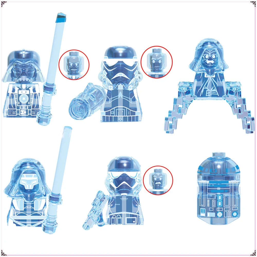 Wars Movie Building Blocks Doll Darth Vader Imperial Stormtrooper Mini Action Figures Ornament Model Decoration Kids Gifts