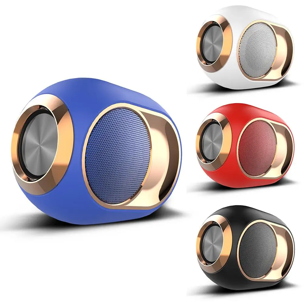 X6 Portable Wireless Speaker Rich Bass Loud 57mm Horn Driver Speaker Stereo Pairing Audio Support TF AUX USB FM