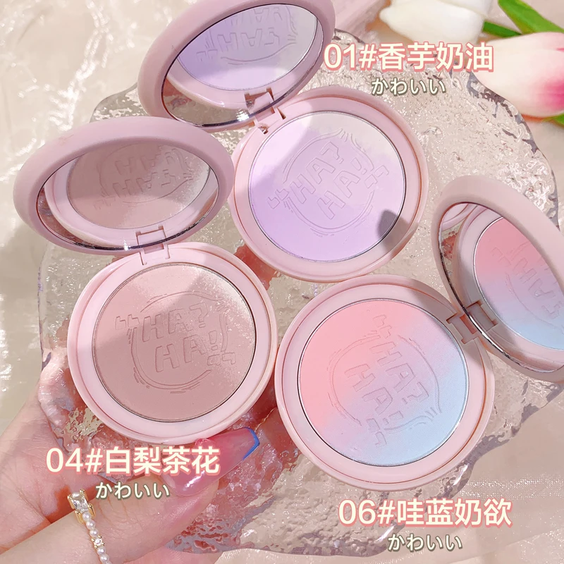 

Soft Pink Blusher Cheek Rouge Makeup Glow Gradient Blusher Long Lasting Waterproof Silky Smooth Natural Facial Contouring Powder