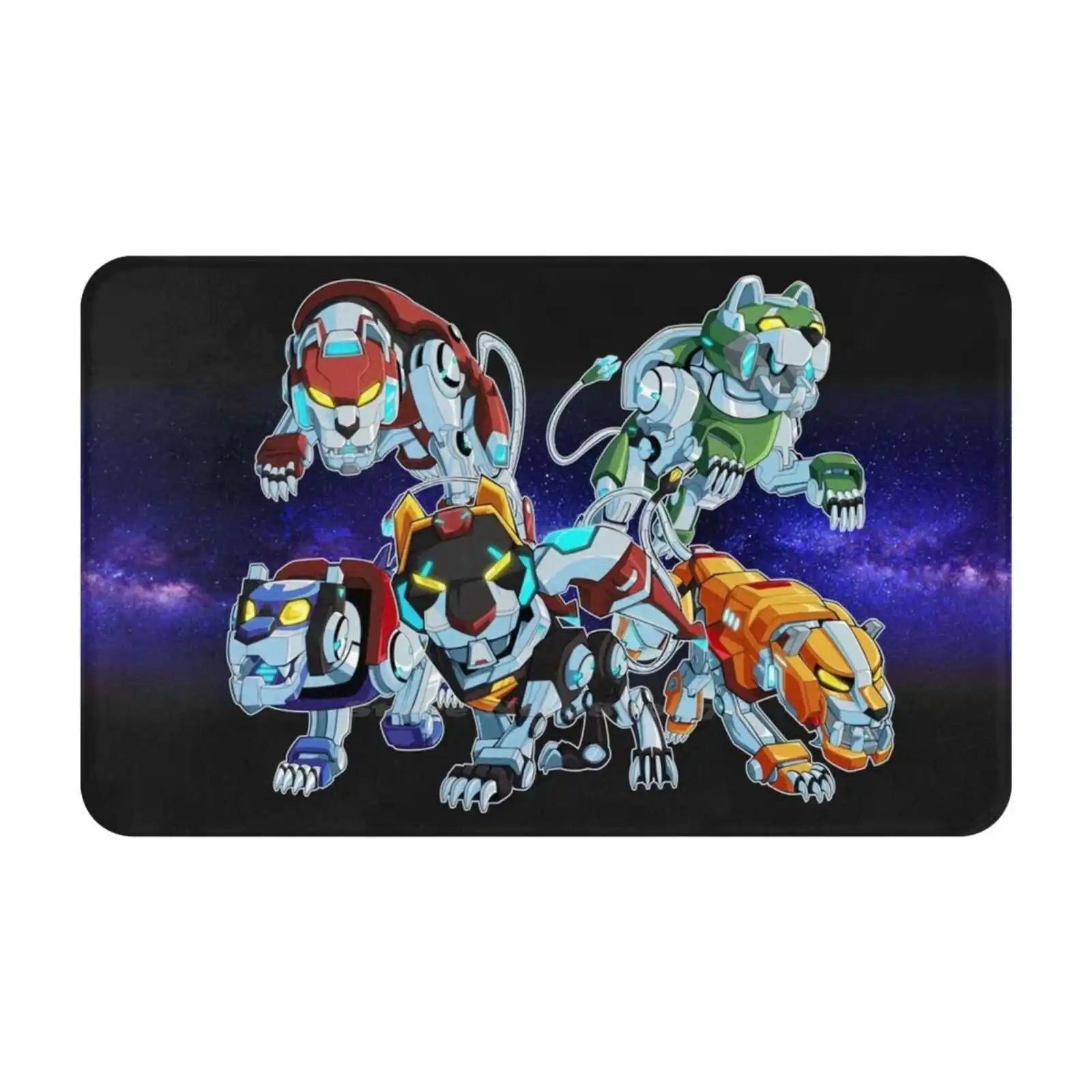 Leoni Di Voltron Soft Foot Pad Room Goods Tappeto Tappeto Voltron Nero Leone Rosso Leone Blu Leone Giallo Leone Verde Lancia Shiro