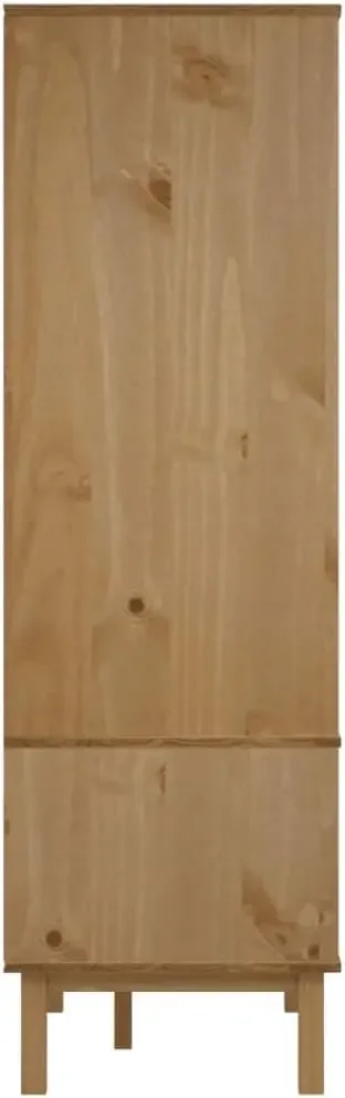 Wardrobe 30.1 "x20.9" x67.7 "solid wood pine, easy to assemble: bedroom handrails and wardrobe 6