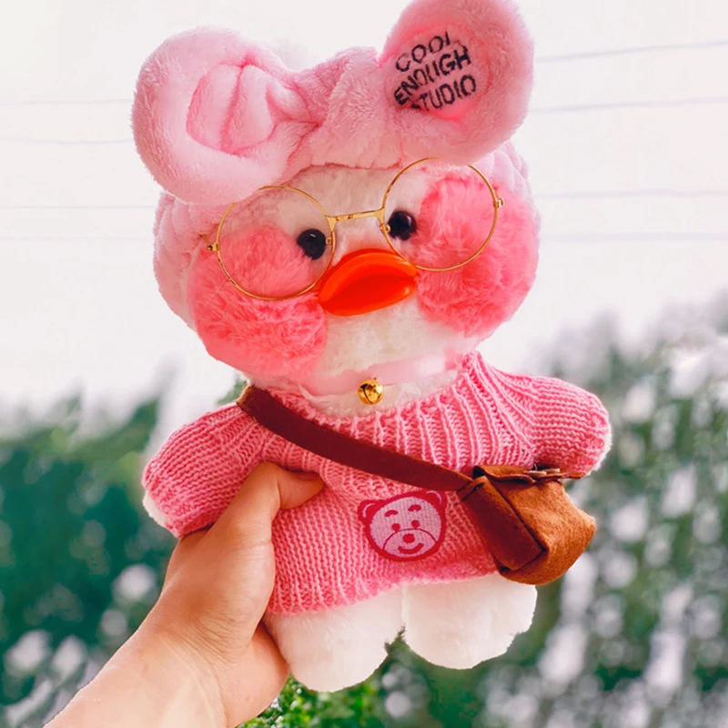 Doll Accessories for 30cm LaLafanfan Cafe Duck Dog Plush Doll Clothes Headband Bag Glasses Outfit for 20-30cm Plush Toy
