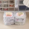 5pcs Mini Transparent Portable and Organized Storage Boxes for Accessory Sticker Organizer 1