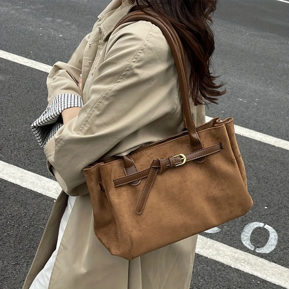 Luxury Retro Large Capacity Shoulder Tote Bag for Women